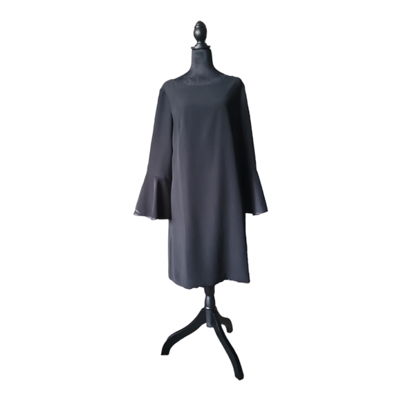 White House Black Market NWOT Stunning Black  Dress Sz 14 - Picture 2 of 6